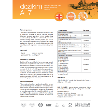 Dezikim AL7 - disinfectant 5L