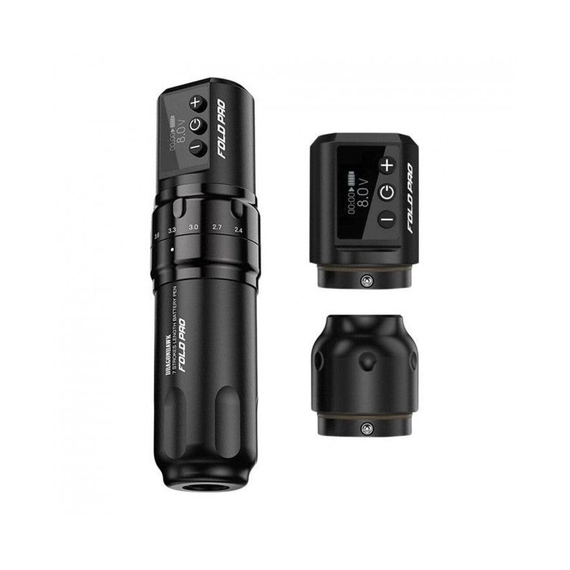 Dragonhawk Wireless Tattoo Pen Machine with 7 Stroke Fold Pro