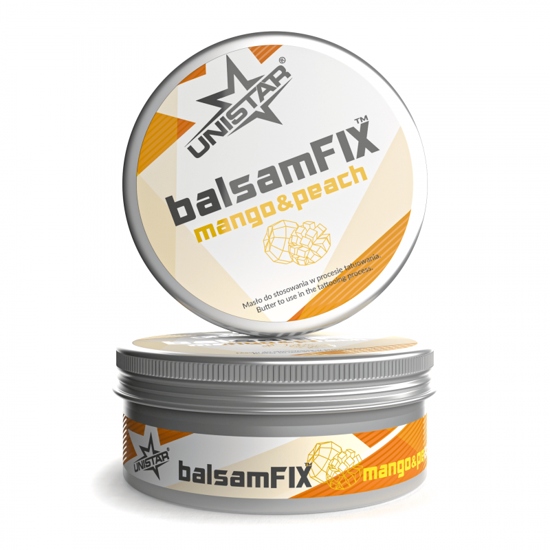 UNISTAR balsamFIX Mango&Peach - tattoo process butter 200 ml