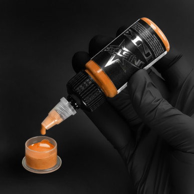 UNISTAR INK - Top Basic LIGHT ORANGE