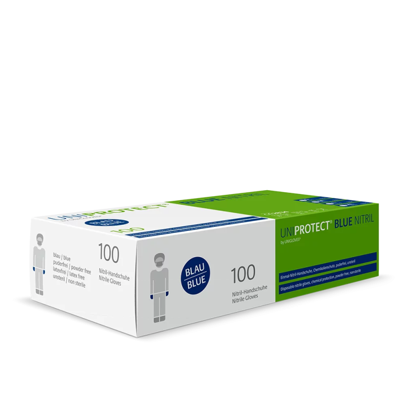 UNIGLOVES UniProtect Blue – Nitril velikost M UNIGLOVES UniProtect Blue – Nitril velikost M
